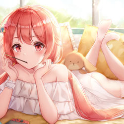 This is a pixiv picture whose title is 何して遊ぶ？.