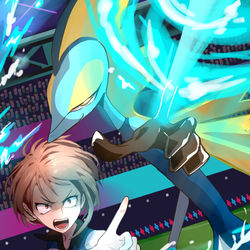 This is a pixiv picture whose title is 決闘.