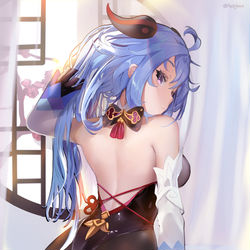 This is a pixiv picture whose title is 甘雨.