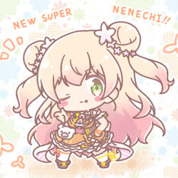 This is a pixiv picture whose title is NEW SUPER NENECHI！！.