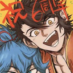 This is a pixiv picture whose title is 6周年と絵.