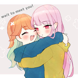 This is a pixiv picture whose title is hug.
