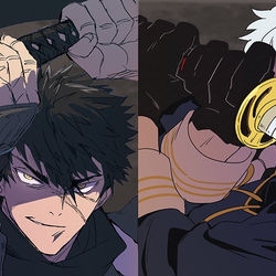 This is a pixiv picture whose title is 【web再録】合同イラスト本『喜怒哀楽』.