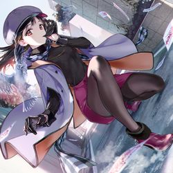 This is a pixiv picture whose title is 厄祓い.