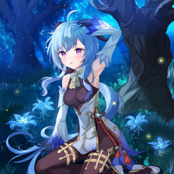 This is a pixiv picture whose title is 甘雨.
