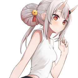 This is a pixiv picture whose title is 百鬼あやめ.