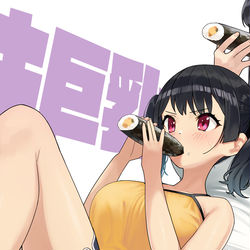 This is a pixiv picture whose title is ガキ巨乳💢33.