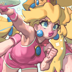 This is a pixiv picture whose title is Princess Peach.
