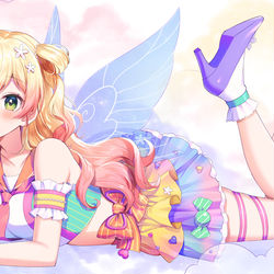This is a pixiv picture whose title is 私、アイドル宣言🍑.