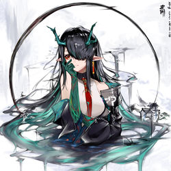 This is a pixiv picture whose title is 画中人.