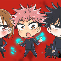 This is a pixiv picture whose title is 一年トリオ.