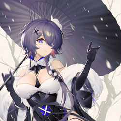 This is a pixiv picture whose title is 絮雨.