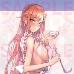 This is a pixiv picture whose title is 告知／元カノとのじれったい偽装結婚・特典イラスト.