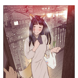 This is a pixiv picture whose title is 助けたキツネが恩返しに来ました。.