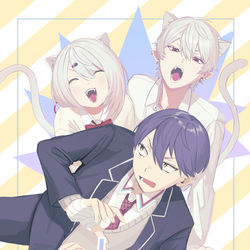 This is a pixiv picture whose title is 【Web再録】おしえて！剣持せんぱい.