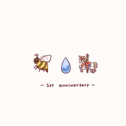 This is a pixiv picture whose title is ✨🐝💧🎠✨.