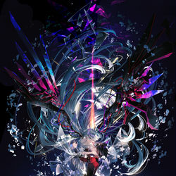 This is a pixiv picture whose title is 終焉ノ花嫁.