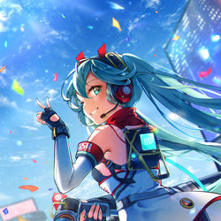 This is a pixiv picture whose title is 特等席で！.