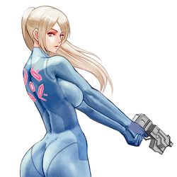 This is a pixiv picture whose title is Zero-Suit Samus [metroid].