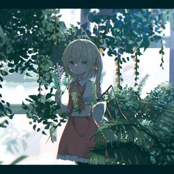 This is a pixiv picture whose title is 庭園.