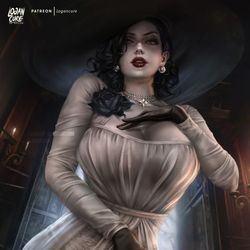 This is a pixiv picture whose title is レディディミトレスク - Lady Dimitrescu.