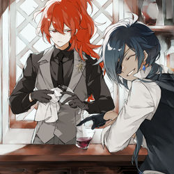 This is a pixiv picture whose title is 義兄弟.
