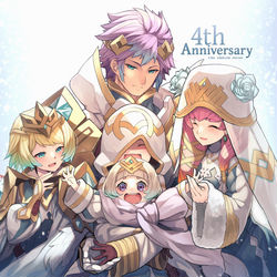 This is a pixiv picture whose title is 【FE】4周年おめでとうございます！【ヒーローズ】.