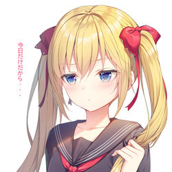 This is a pixiv picture whose title is ツインテール.