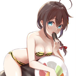 This is a pixiv picture whose title is 節分ツインテ時雨ちゃん.