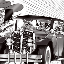 This is a pixiv picture whose title is 運転だいすき驪駒組長.town_sedan.