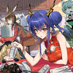 This is a pixiv picture whose title is 春節？たぶん.
