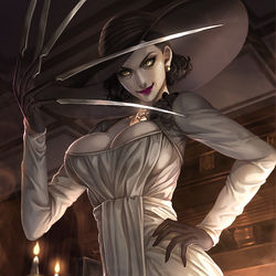 This is a pixiv picture whose title is Lady Dimitrescu.