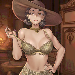 This is a pixiv picture whose title is Lady Dimitrescu.