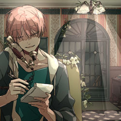 This is a pixiv picture whose title is 探偵さん.