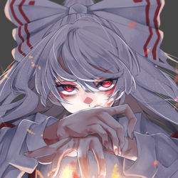This is a pixiv picture whose title is 藤原妹紅.