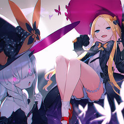 This is a pixiv picture whose title is 魔女テーマFGO合同誌【 CRIMSON NIGHT 】.