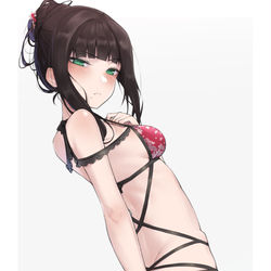 This is a pixiv picture whose title is 「目つきが破廉恥ですわ」.
