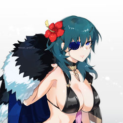 This is a pixiv picture whose title is 眼帯先生.