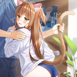 This is a pixiv picture whose title is ヒニャアッ！！.