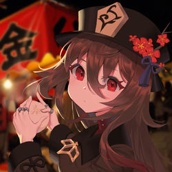 This is a pixiv picture whose title is 原神_胡桃.