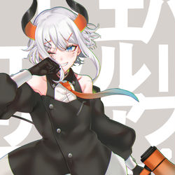This is a pixiv picture whose title is ハーフ・エルアール.
