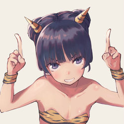 This is a pixiv picture whose title is 鬼姫乃樹.