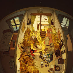 This is a pixiv picture whose title is ワンルームの財宝.