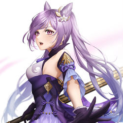 This is a pixiv picture whose title is 刻晴.
