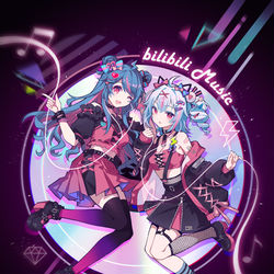 This is a pixiv picture whose title is bilibili music.