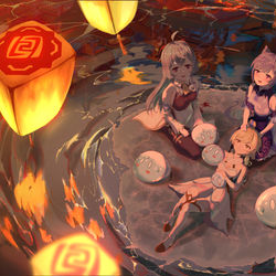 This is a pixiv picture whose title is 一起过节！.
