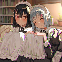 This is a pixiv picture whose title is お給仕サボり.