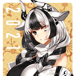 This is a pixiv picture whose title is ２０２１年干支絵.