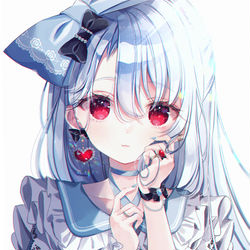This is a pixiv picture whose title is アルビノアリス.
