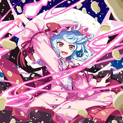 This is a pixiv picture whose title is vs 紅魔在住の鬼.